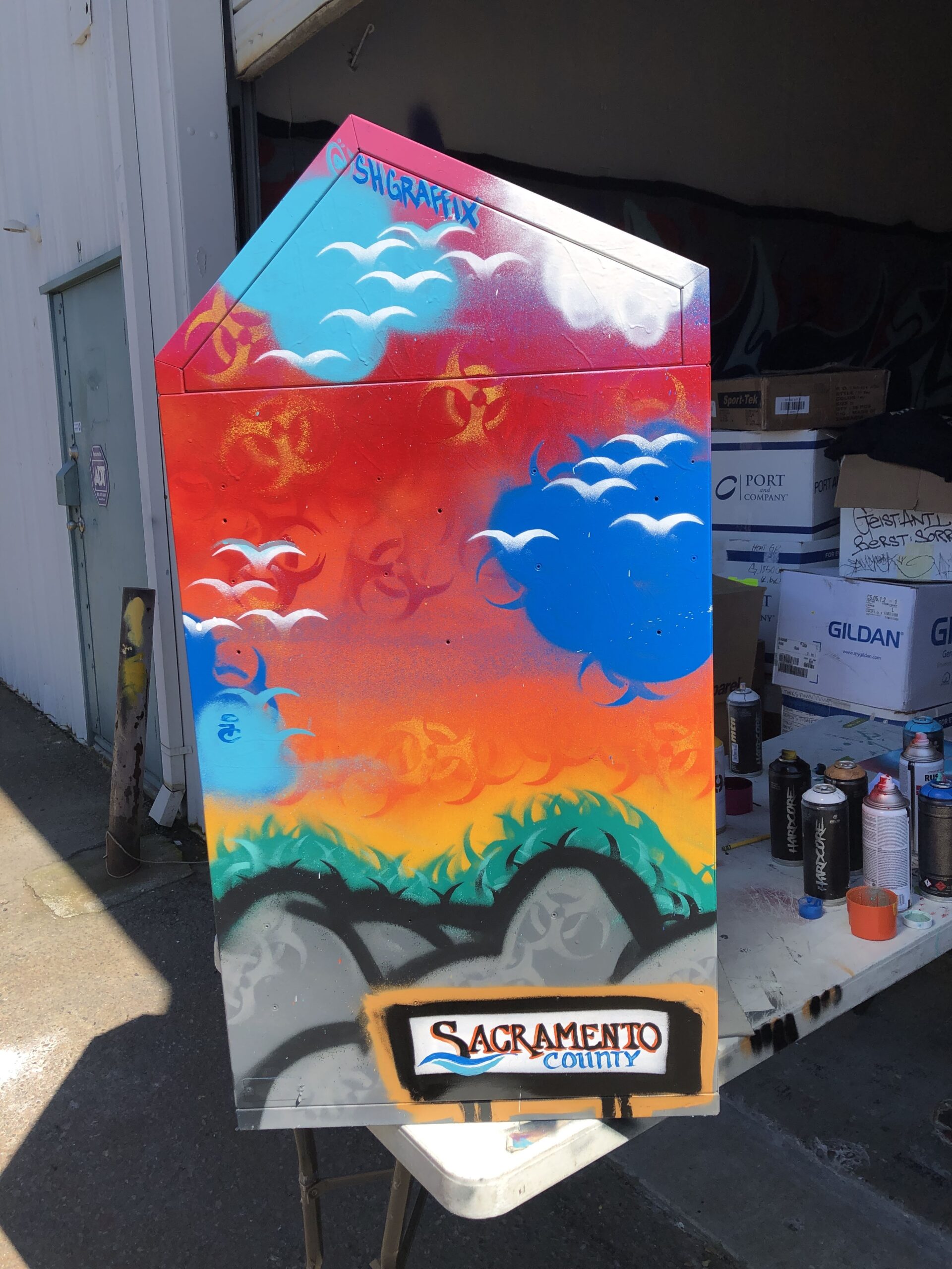 24X48 NEEDLE DROP BOX FOR HARM REDUCTION SERVICES